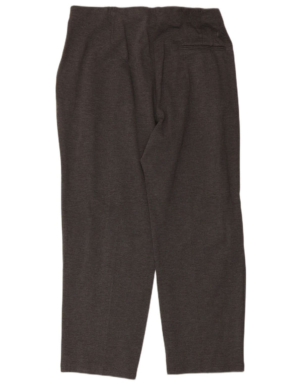 Marks & Spencer Womens High Waist Chino Trousers UK 20 2XL W38 L27 Grey