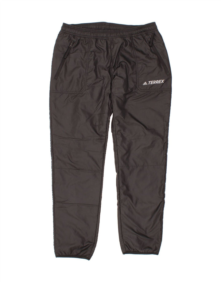 ADIDAS Womens Tracksuit Trousers UK 12 Medium Black Polyester Vintage Adidas and Second-Hand Adidas from Messina Hembry 