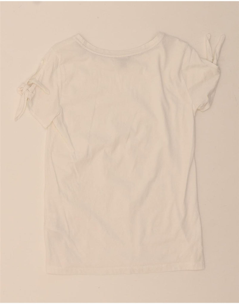 NAUTICA Womens T-Shirt Top UK 10 Small White Cotton Vintage Nautica and Second-Hand Nautica from Messina Hembry 