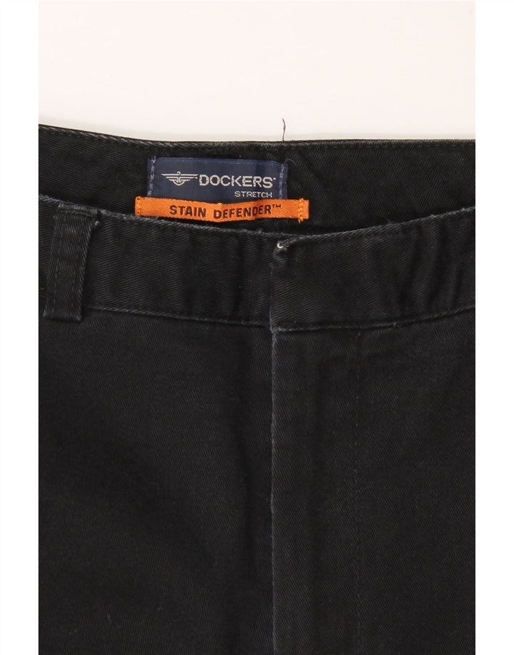 DOCKERS Womens Straight Capri Trousers W34 L22 Navy Blue Vintage Dockers and Second-Hand Dockers from Messina Hembry 