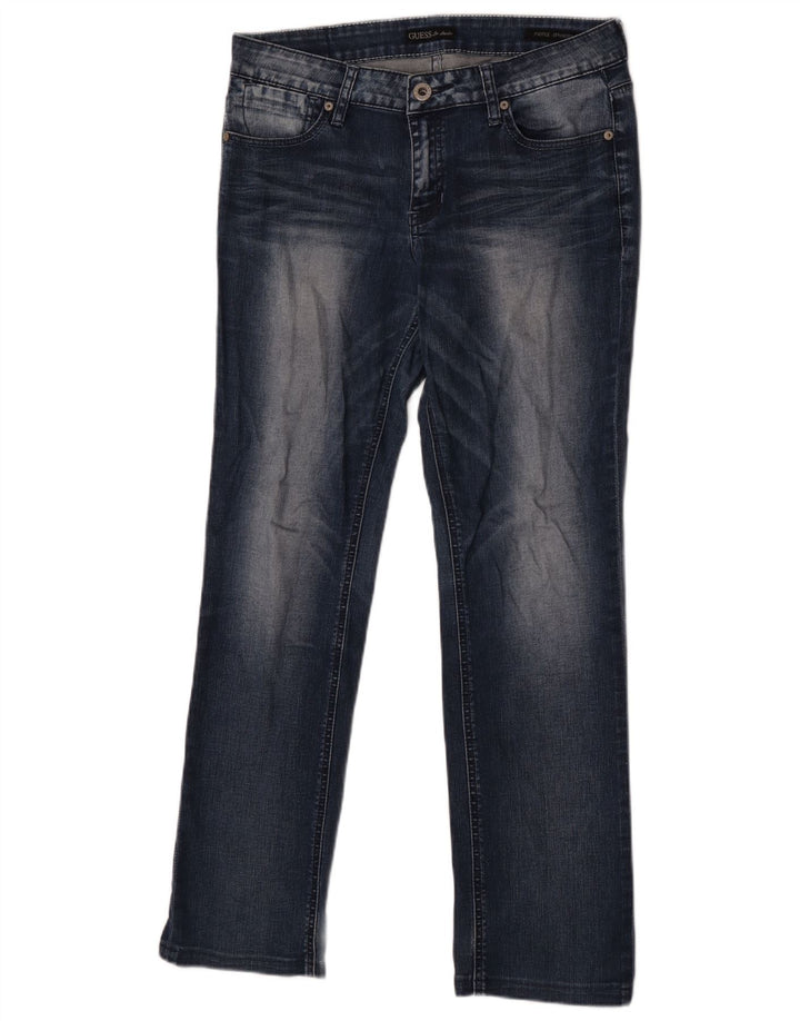 Guess Womens Nicole Straight Jeans W30 L30 Navy Blue