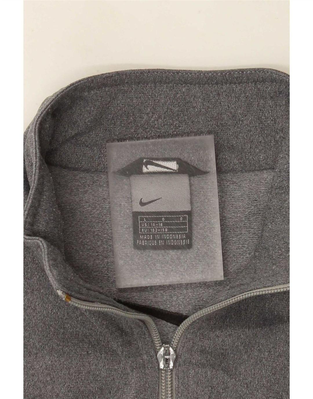 Nike Boys Graphic Tracksuit Top Jacket 12-13 Years Large Grey Flecked