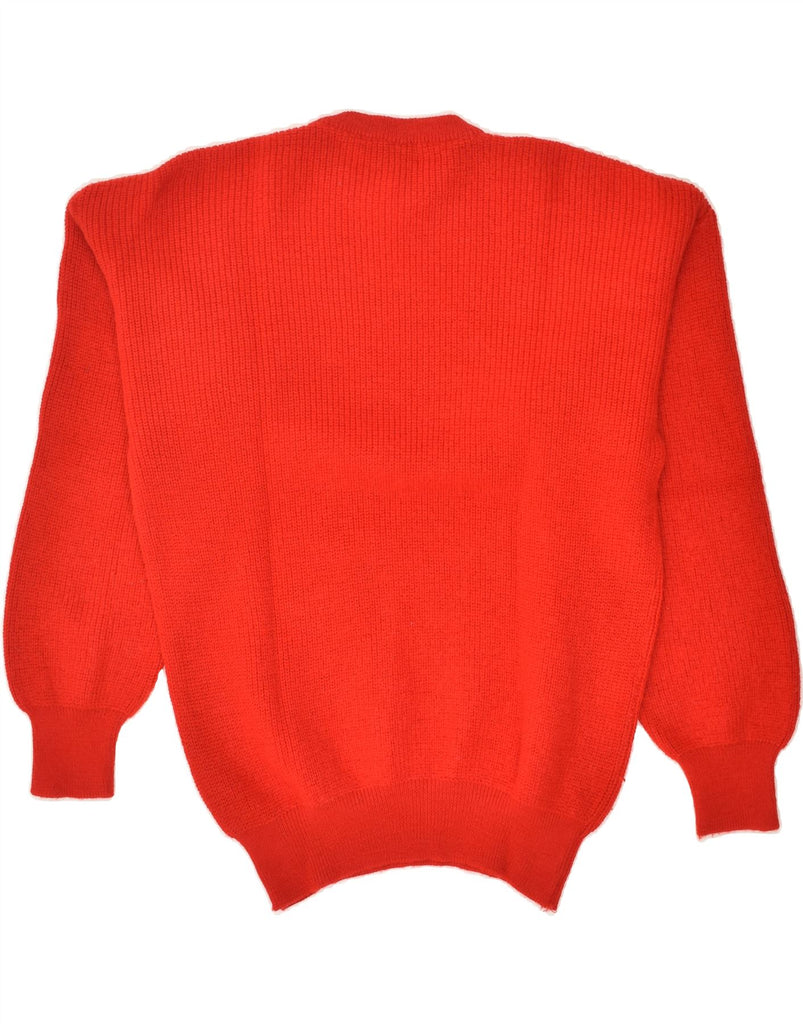 VINTAGE Mens Yachting Crew Neck Jumper Sweater Small Red | Vintage Vintage | Thrift | Second-Hand Vintage | Used Clothing | Messina Hembry 