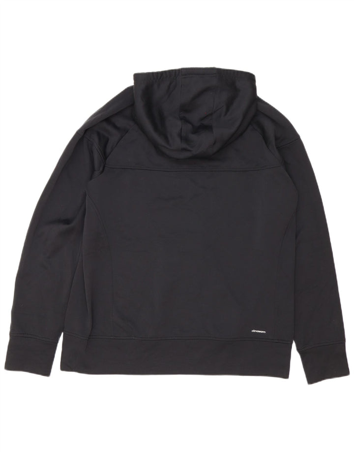 Adidas Mens Hoodie Jumper XL Black Polyester