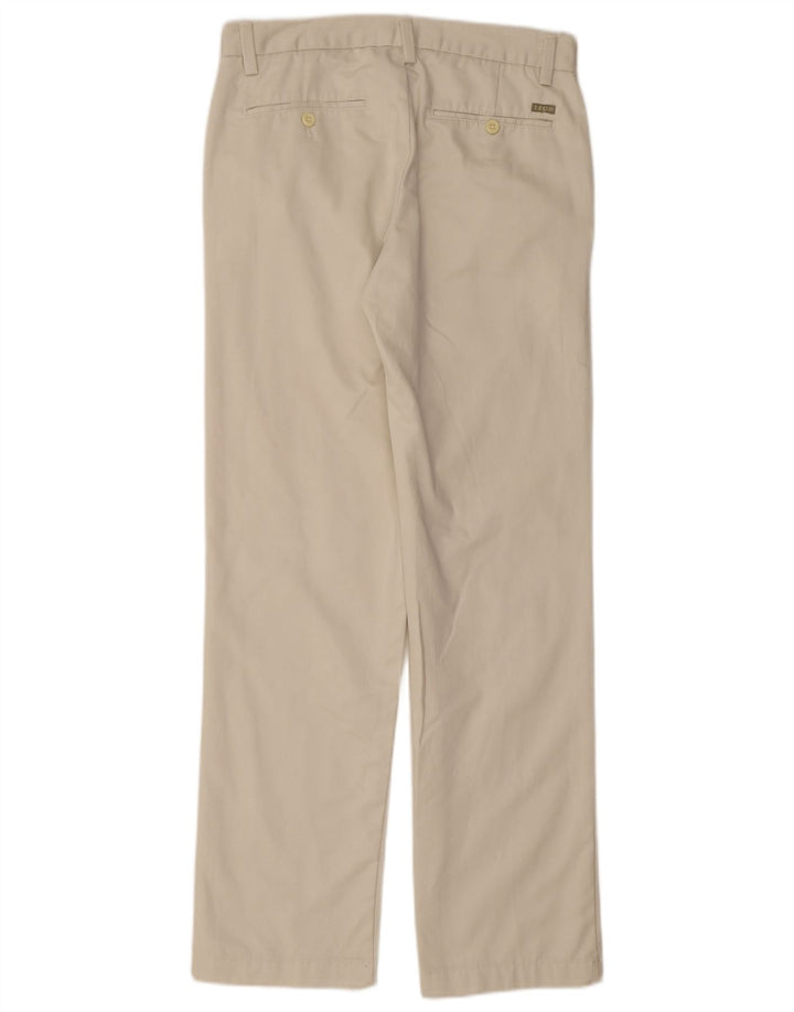 IZOD Mens Slim Fit Chino Trousers W30 L32 Beige