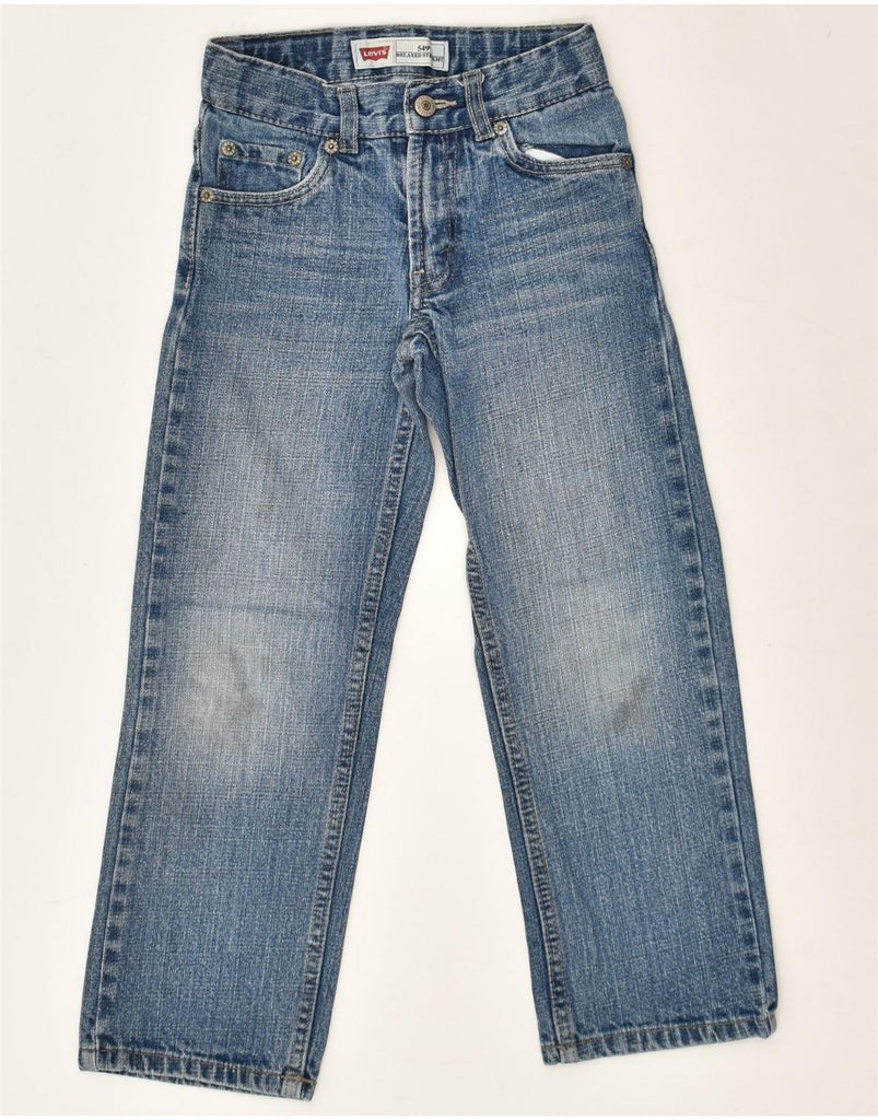 LEVI'S Boys 549 Relaxed Fit Straight Jeans 7-8 Years W20 L19 Blue Cotton | Vintage Levi's | Thrift | Second-Hand Levi's | Used Clothing | Messina Hembry 