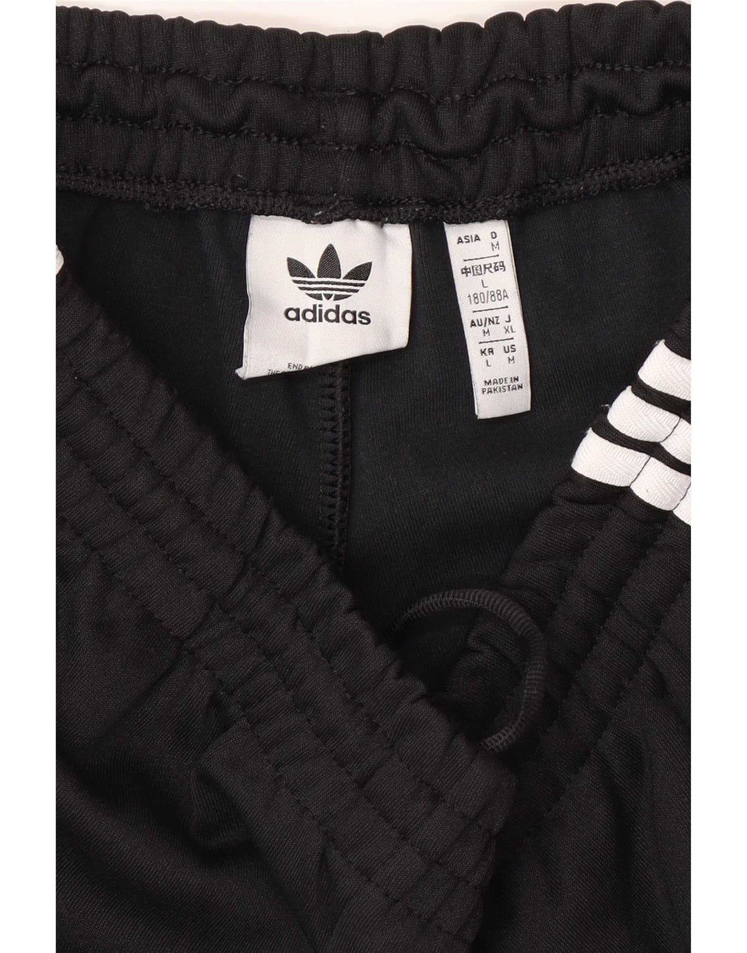 Adidas Mens Tracksuit Trousers Joggers Large Black Polyester