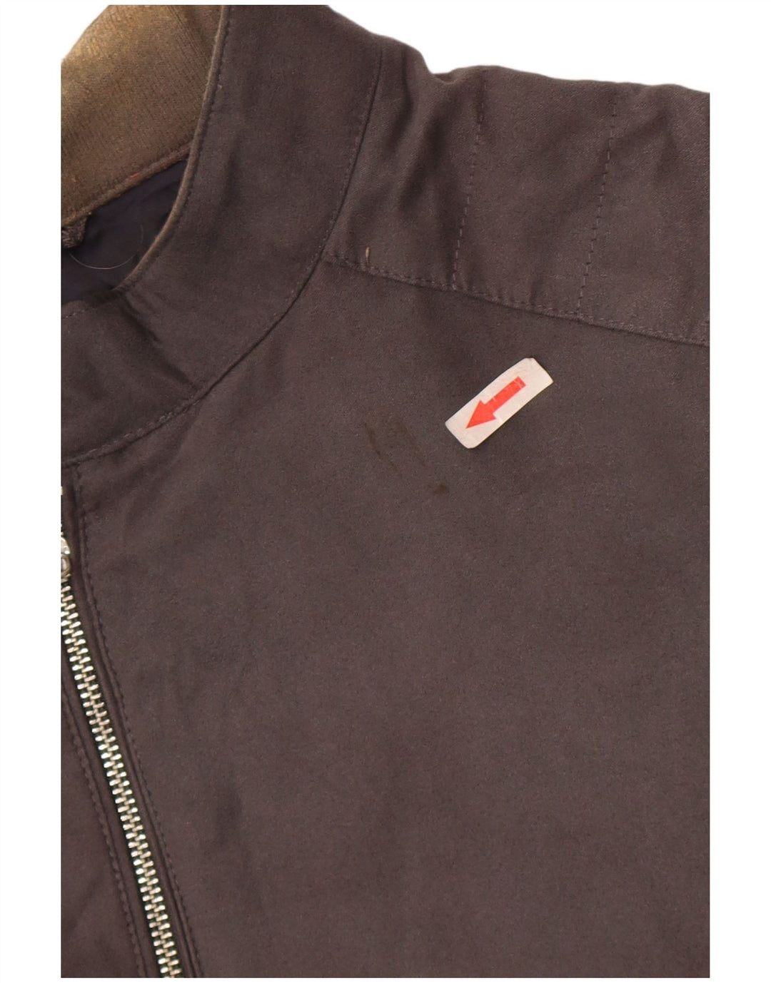 Marks & Spencer Mens Bomber Jacket UK 46 3XL Grey Polyester