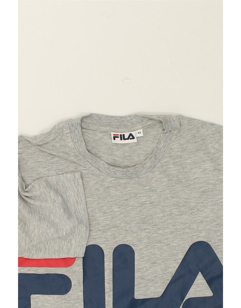 FILA Mens Graphic T-Shirt Top XS Grey | Vintage Fila | Thrift | Second-Hand Fila | Used Clothing | Messina Hembry 