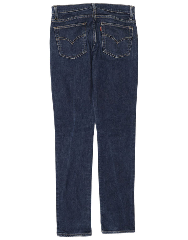 Levi's Womens Slim Jeans W28 L34 Navy Blue Cotton