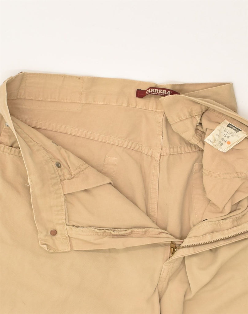 CARRERA Mens Straight Casual Trousers W38 L28 Brown Cotton | Vintage Carrera | Thrift | Second-Hand Carrera | Used Clothing | Messina Hembry 