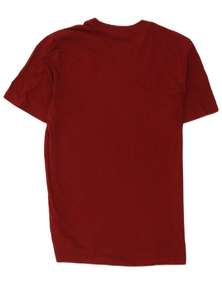 Nike Mens T-Shirt Top Small Burgundy Cotton