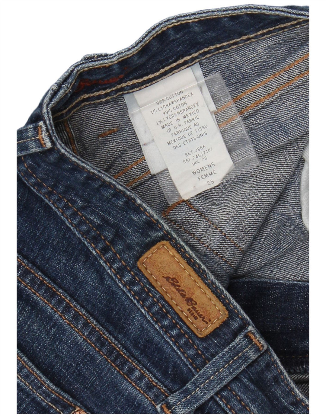 EDDIE BAUER Womens Bootcut Jeans US 2 XS W27 L29 Blue Cotton