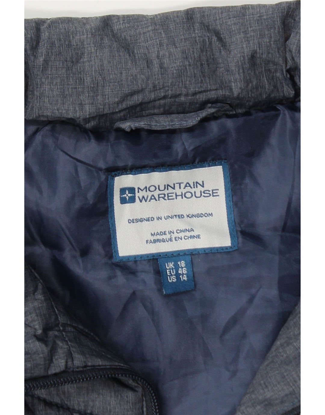 Mountain Warehouse Womens Padded Gilet UK 18 XL Navy Blue Polyester