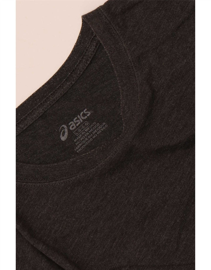 Asics Mens Graphic T-Shirt Top Large Grey