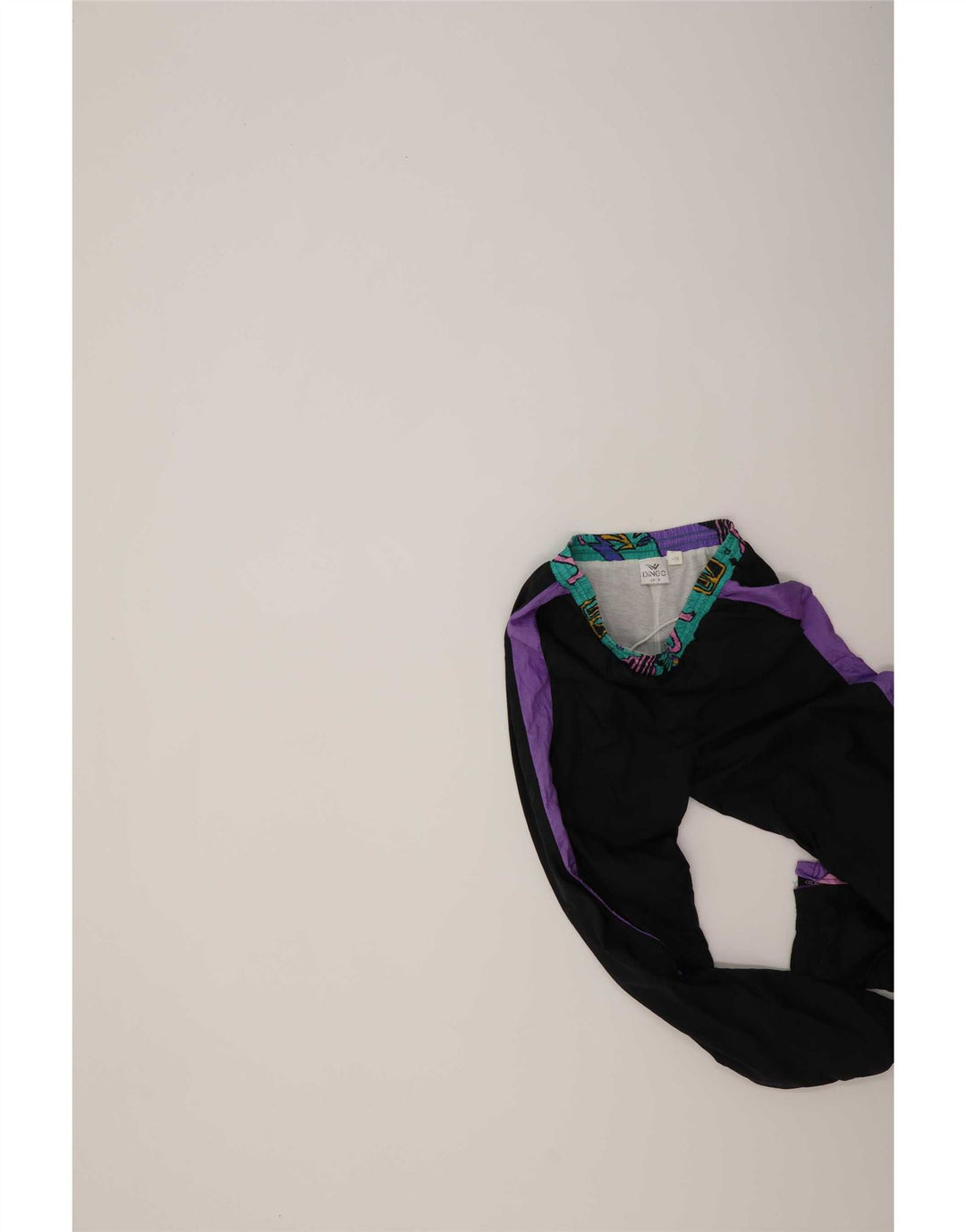 Dingo Mens Tracksuit Trousers Joggers Small  Black Colourblock