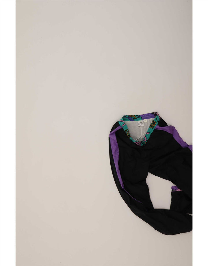 Dingo Mens Tracksuit Trousers Joggers Small  Black Colourblock
