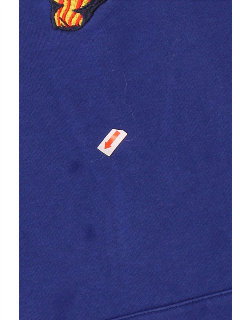 NIKE Mens Graphic Hoodie Jumper Medium Navy Blue Cotton Vintage Nike and Second-Hand Nike from Messina Hembry 