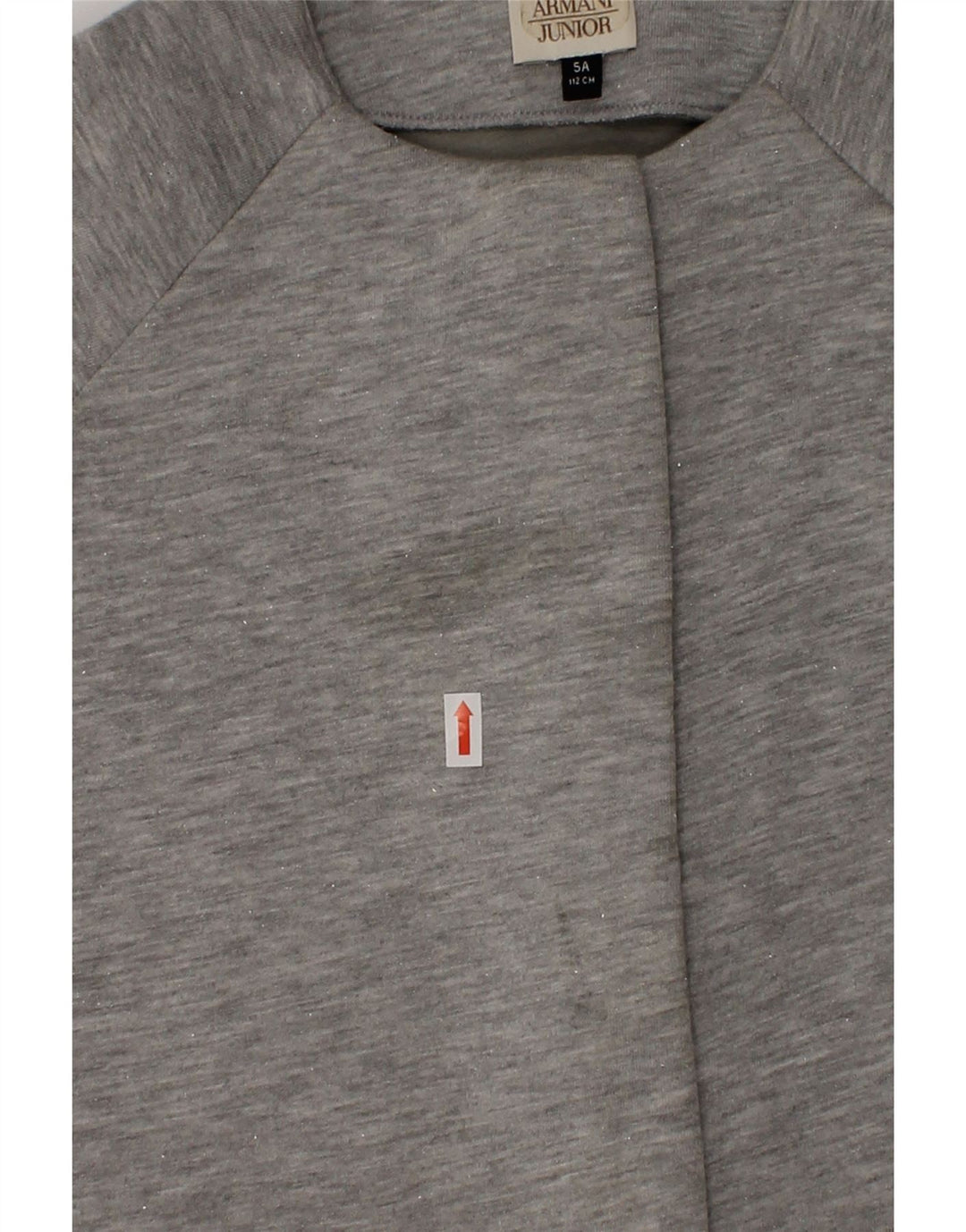 ARMANI JUNIOR Girls Cardigan Sweater 4-5 Years Grey Cotton | Vintage Armani Junior | Thrift | Second-Hand Armani Junior | Used Clothing | Messina Hembry 