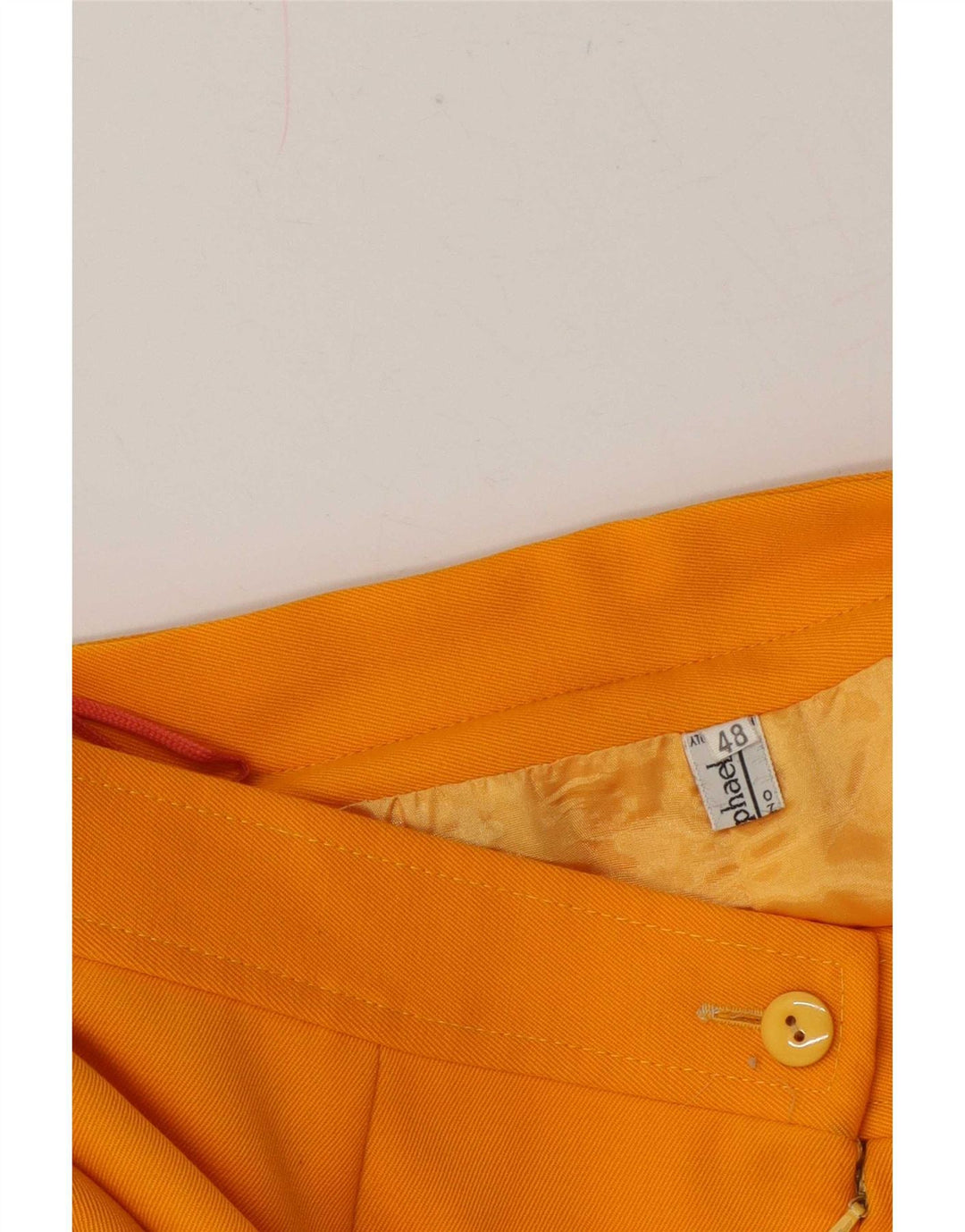 Vintage Womens A-Line Skirt W30 Medium Orange Wool