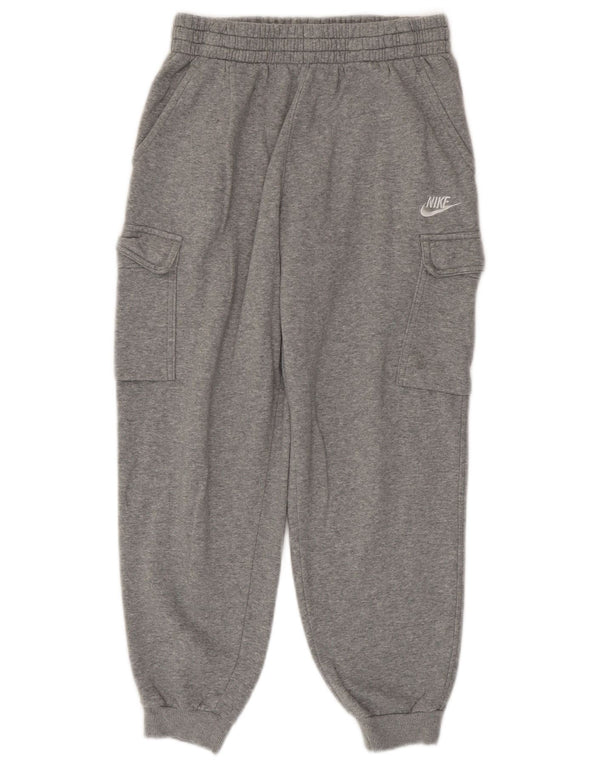 NIKE Boys Cargo Tracksuit Trousers Joggers 13-14 Years XL Grey Cotton