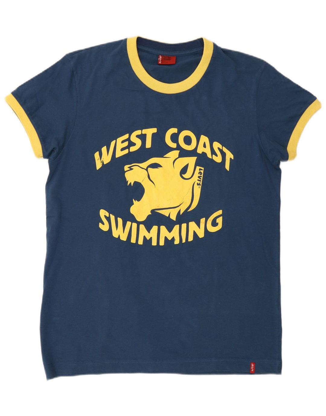 Levi's Mens Graphic T-Shirt Top Medium Navy Blue Cotton