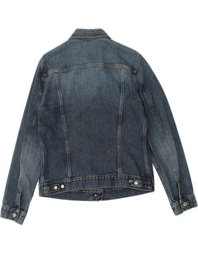 BENETTON Womens Denim Jacket UK 16 Large Blue Cotton | Vintage Benetton | Thrift | Second-Hand Benetton | Used Clothing | Messina Hembry 