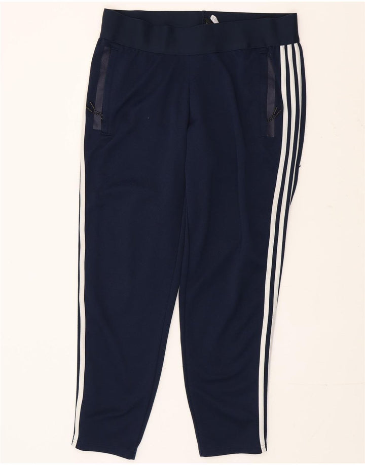 Adidas Womens Tracksuit Trousers UK 16/18 Large  Navy Blue Polyester
