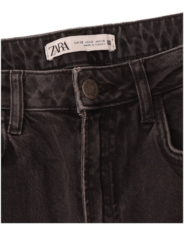 Zara Womens Straight Jeans EU 38 Small W28 L32 Grey