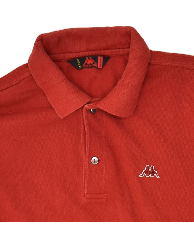 KAPPA Mens Polo Shirt Medium Red Cotton | Vintage Kappa | Thrift | Second-Hand Kappa | Used Clothing | Messina Hembry 