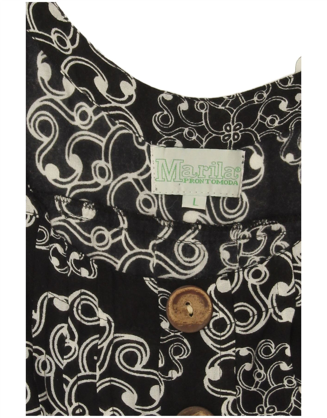 Marila Womens Sleeveless Oversized Tunic Dress UK 16 Large Black Paisley