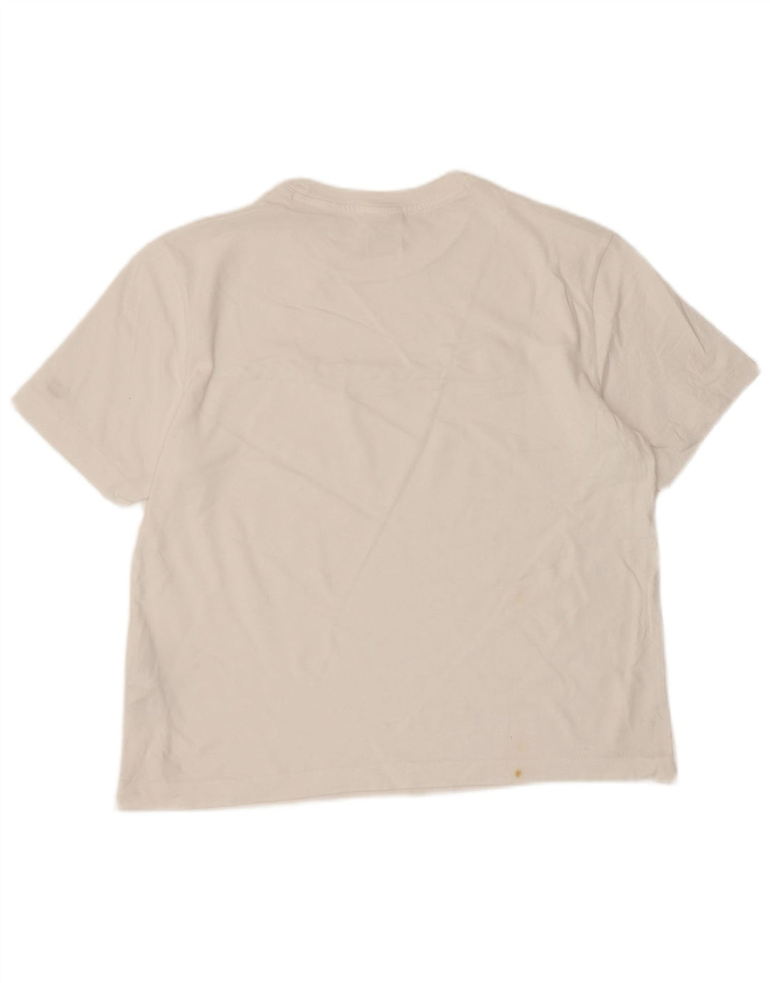 Champion Womens Oversized Graphic T-Shirt Top UK 10 Small White Cotton