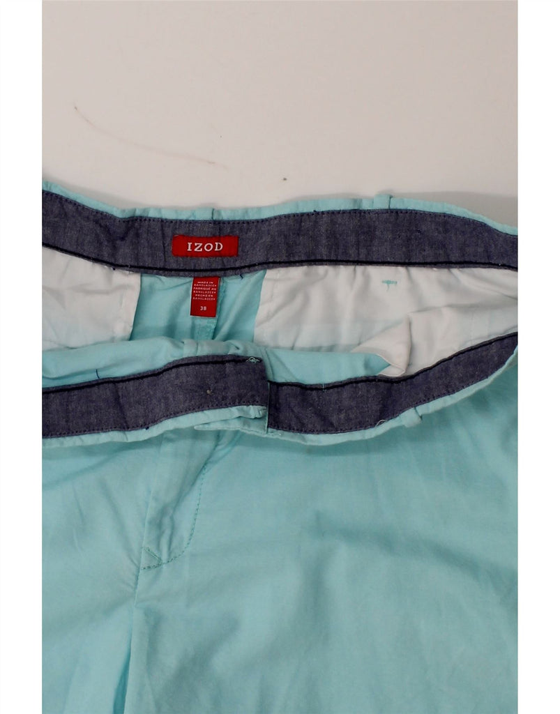 IZOD Mens Chino Shorts W38 XL Blue Cotton Vintage Izod and Second-Hand Izod from Messina Hembry 