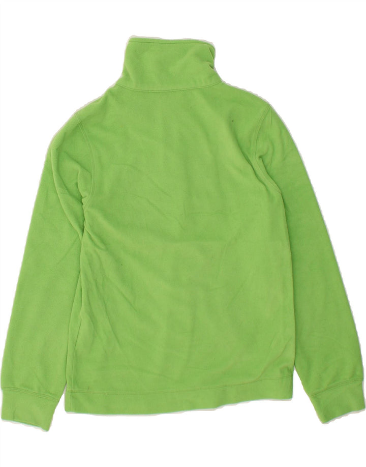 CHAMPION Boys Zip Neck Fleece Jumper 9-10 Years Medium  Green Polyester Vintage Champion and Second-Hand Champion from Messina Hembry 
