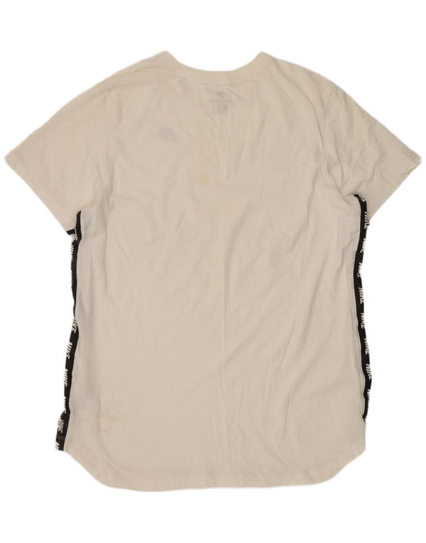 Nike Mens Graphic T-Shirt Top XL White Colourblock Cotton