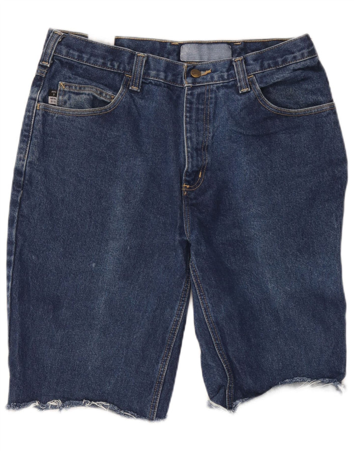 Carhartt Mens Denim Shorts W34 Large  Blue Cotton