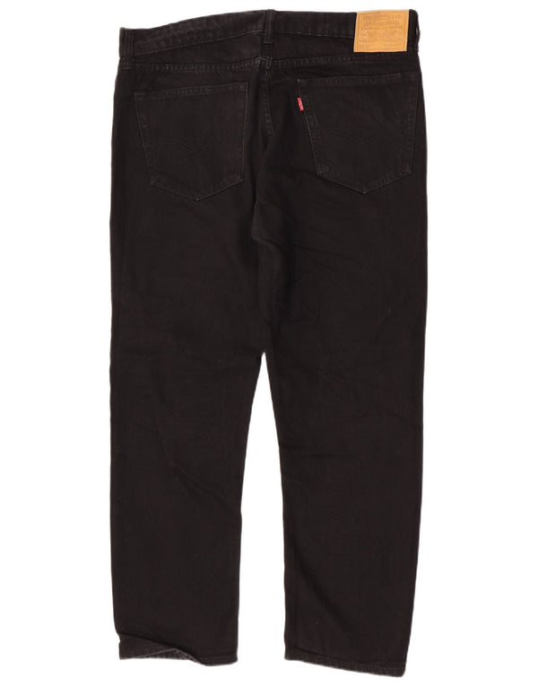 Levi's Mens 501 Straight Jeans  W38 L28 Black Cotton