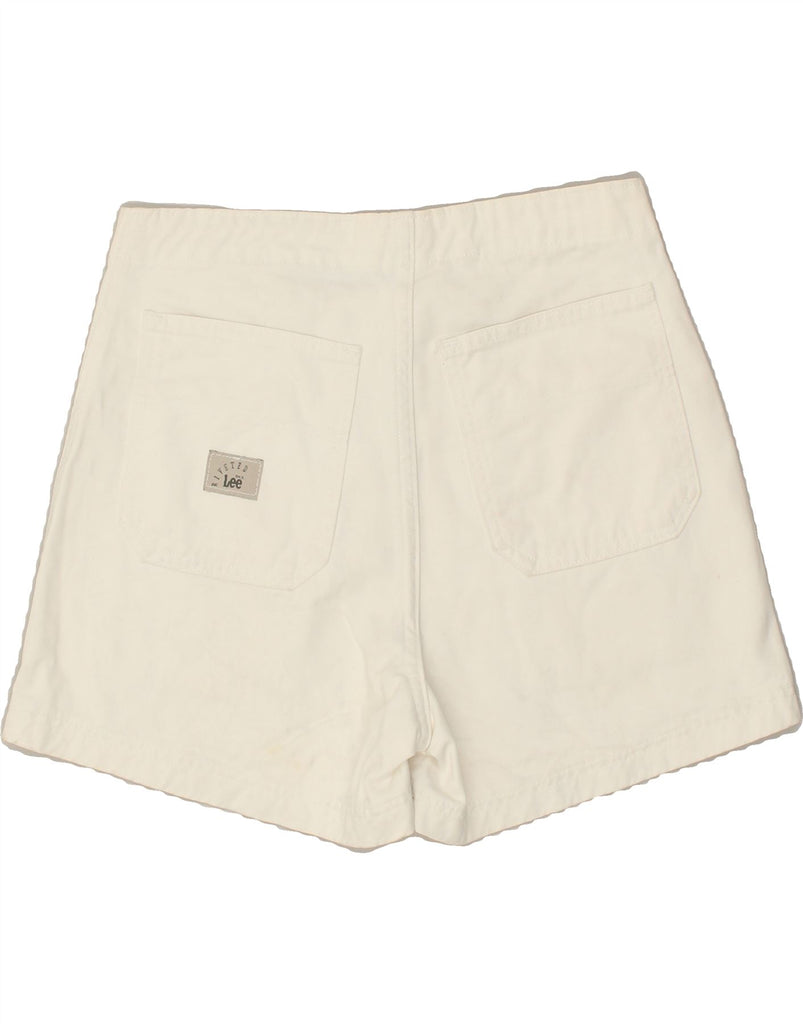 LEE Womens Casual Shorts W29 Medium White | Vintage Lee | Thrift | Second-Hand Lee | Used Clothing | Messina Hembry 