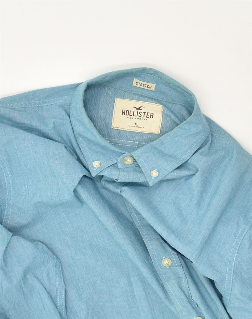 HOLLISTER Mens California Shirt XL Blue Cotton | Vintage Hollister | Thrift | Second-Hand Hollister | Used Clothing | Messina Hembry 