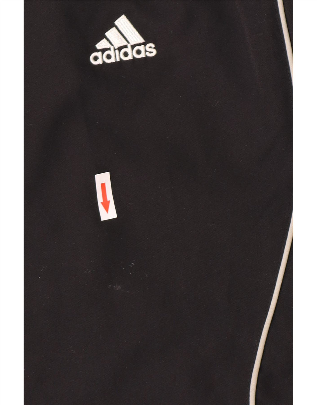 Adidas Mens Tracksuit Top Jacket UK 42/44 Large Black Polyester