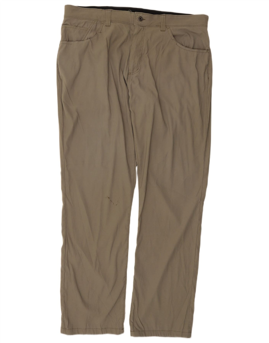 Eddie Bauer Mens Straight Casual Trousers W36 L32 Grey Nylon