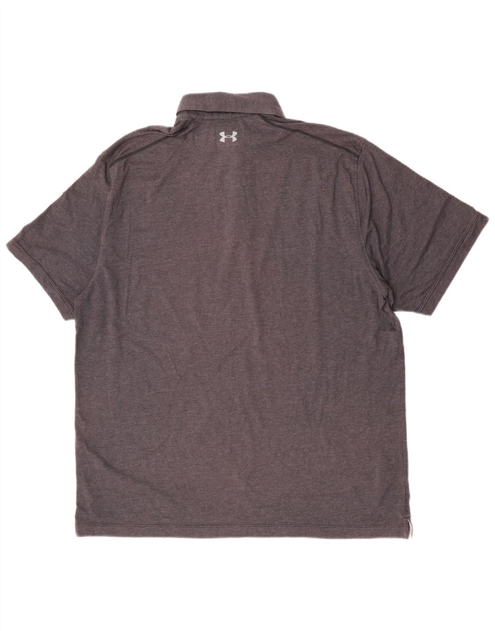 Under Armour Mens Heat Gear Polo Shirt 2XL Grey