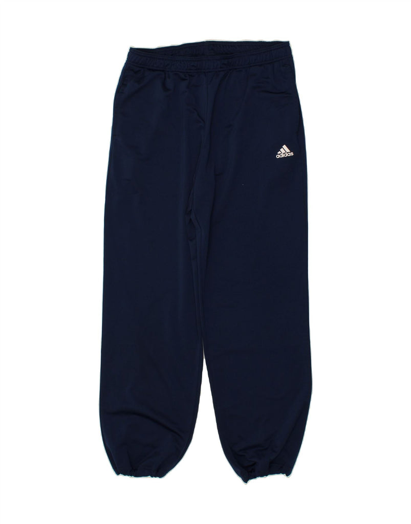 ADIDAS Mens Tracksuit Trousers Joggers UK 44/46 Large Navy Blue Polyester | Vintage Adidas | Thrift | Second-Hand Adidas | Used Clothing | Messina Hembry 