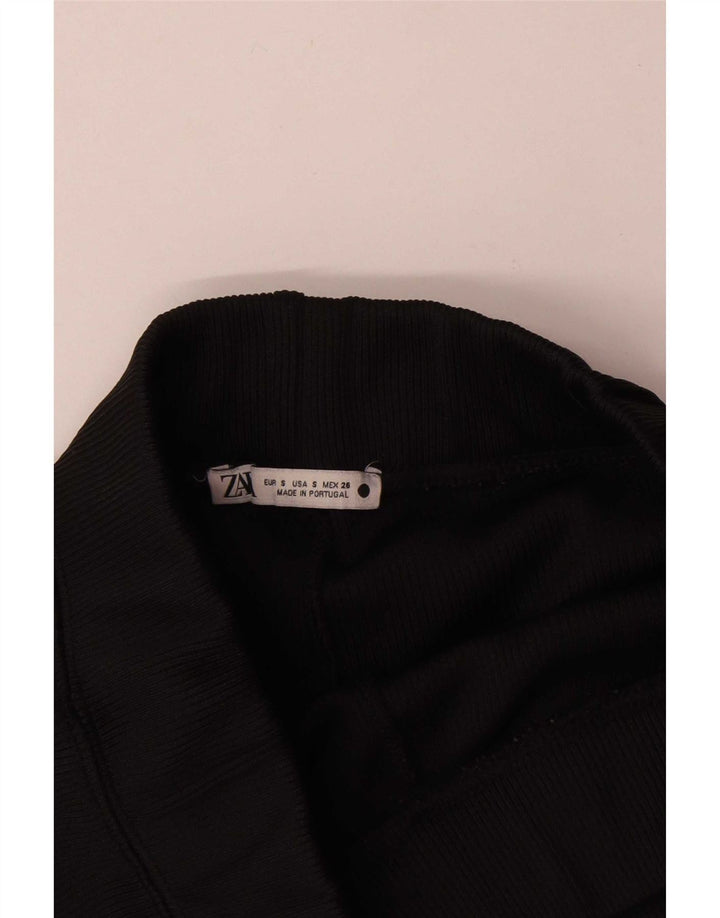 Zara Womens Sport Shorts UK 8 Small  Black