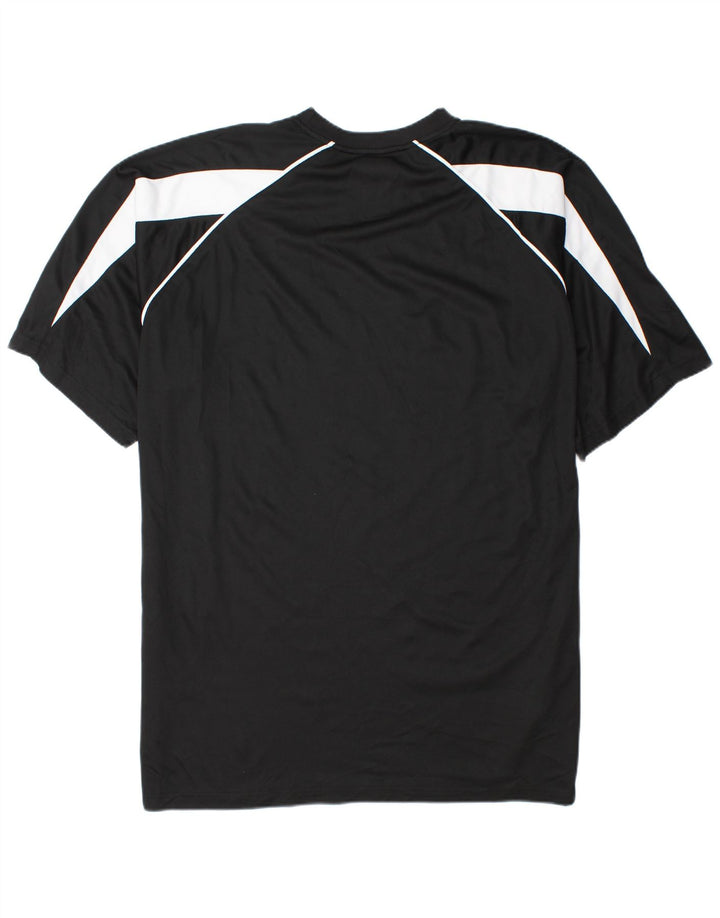 RUSSELL ATHLETIC Mens T-Shirt Top 2XL Black Colourblock Polyester