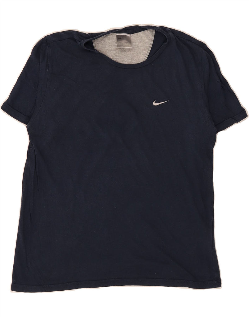 NIKE Boys T-Shirt Top 10-11 Years Medium  Navy Blue Viscose Vintage Nike and Second-Hand Nike from Messina Hembry 