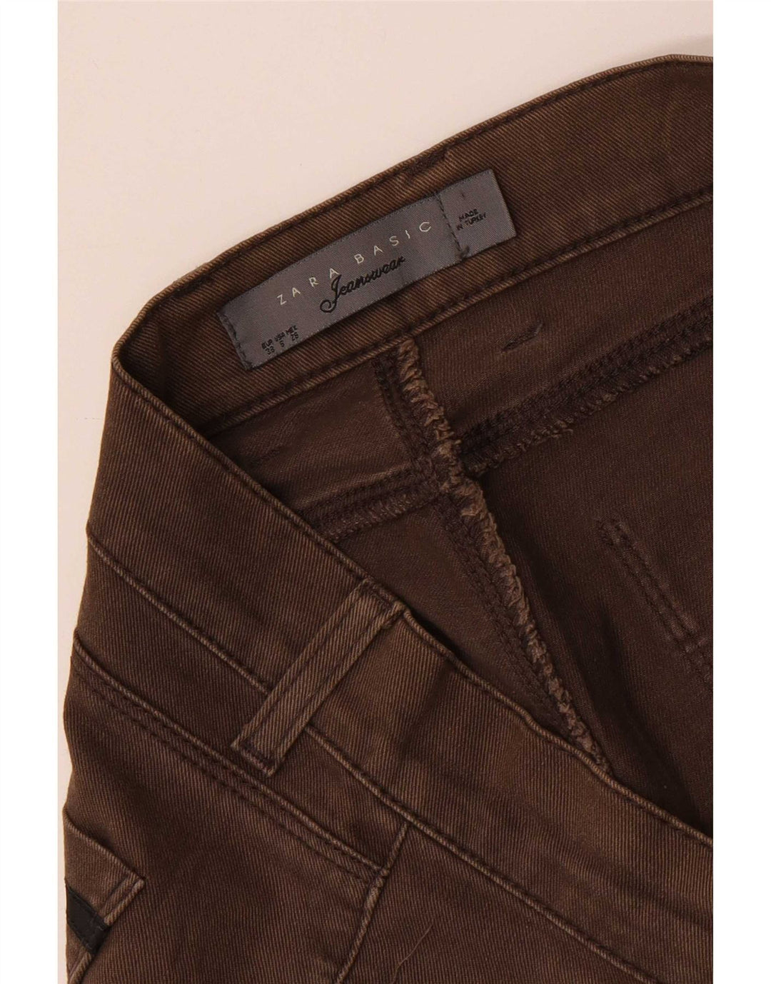 Zara Womens Slim Jeans EU 38 Small W28 L31 Brown