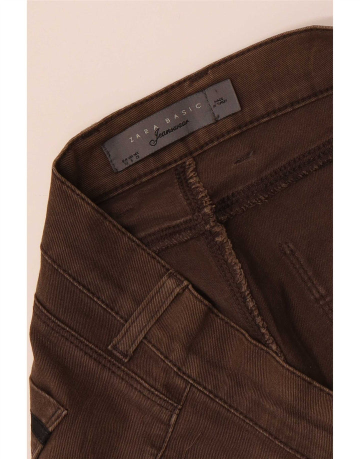 Zara Womens Slim Jeans EU 38 Small W28 L31 Brown