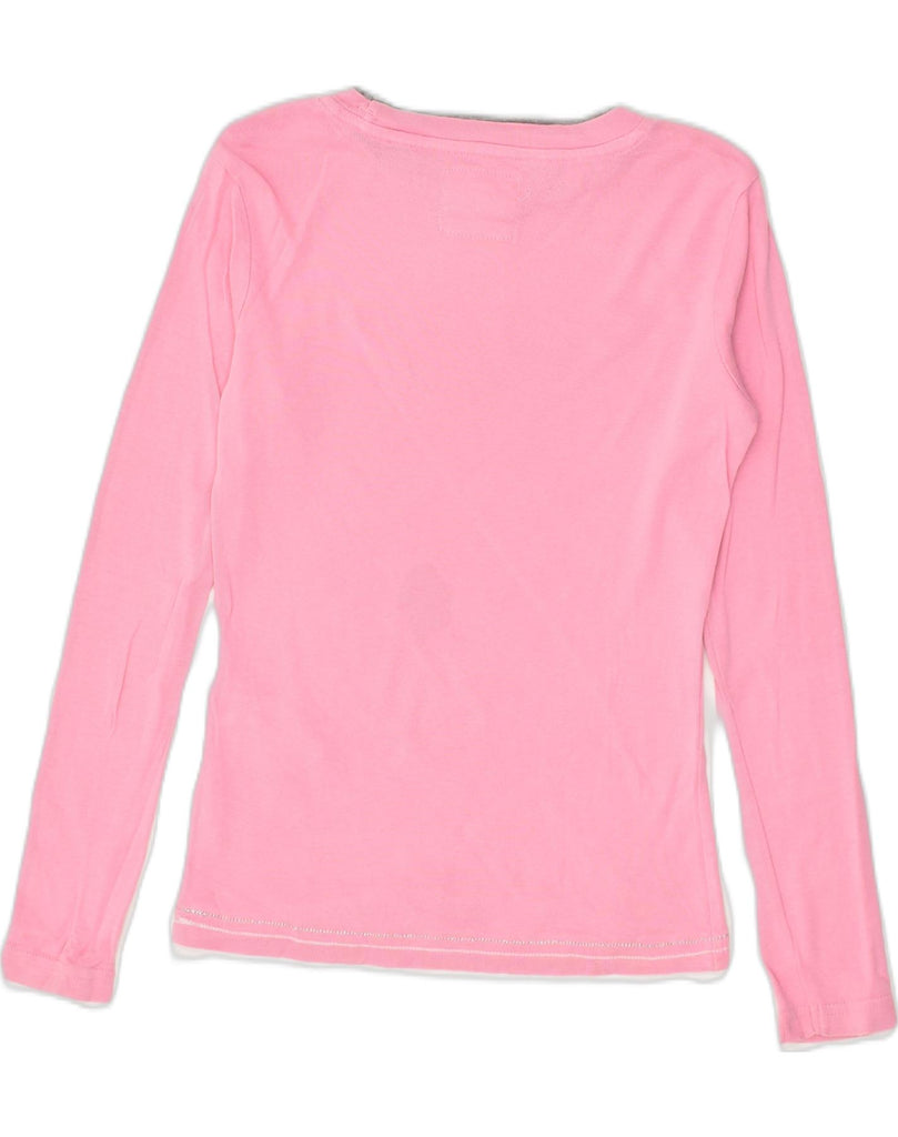 CHAMPION Girls Graphic Top Long Sleeve 9-10 Years Medium  Pink Cotton | Vintage Champion | Thrift | Second-Hand Champion | Used Clothing | Messina Hembry 