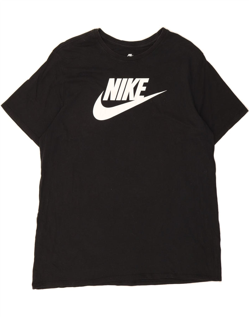 NIKE Mens Athletic Cut Graphic T-Shirt Top 2XL Black Vintage Nike and Second-Hand Nike from Messina Hembry 